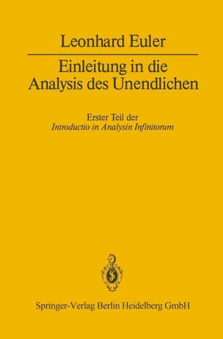 Einleitung in die Analysis des Unendlichen