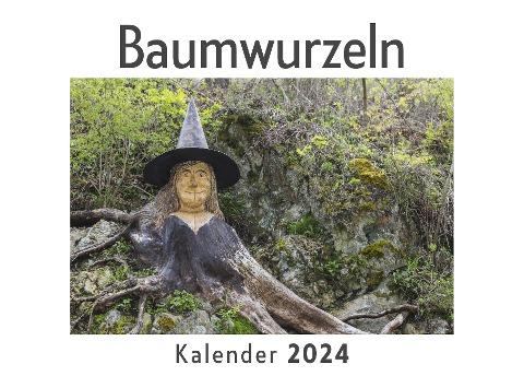 Baumwurzeln (Wandkalender 2024, Kalender DIN A4 quer, Monatskalender im Querformat mit Kalendarium, Das perfekte Geschenk)