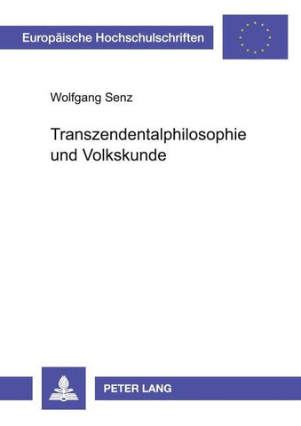 Transzendentalphilosophie und Volkskunde