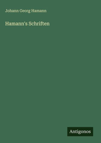 Hamann's Schriften