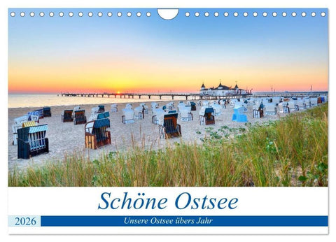 Schöne Ostsee - Impressionen übers Jahr (Wandkalender 2026 DIN A4 quer), CALVENDO Monatskalender