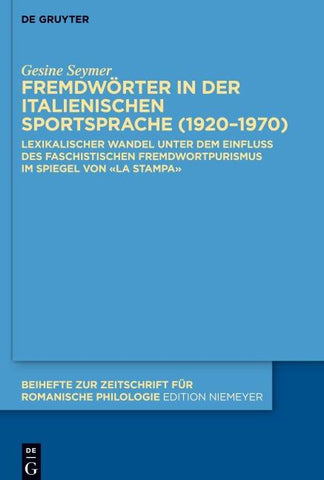 Fremdwörter in der italienischen Sportsprache (1920–1970)