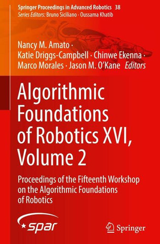 Algorithmic Foundations of Robotics XVI, Volume 2