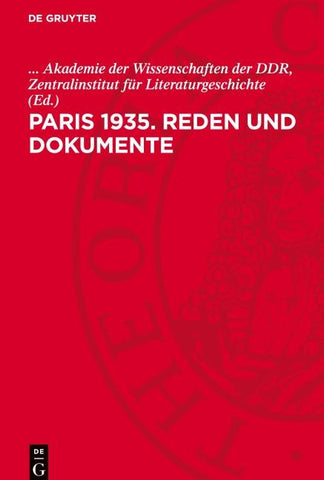 Paris 1935. Reden und Dokumente