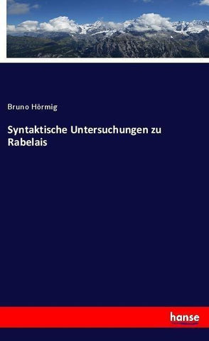 Syntaktische Untersuchungen zu Rabelais