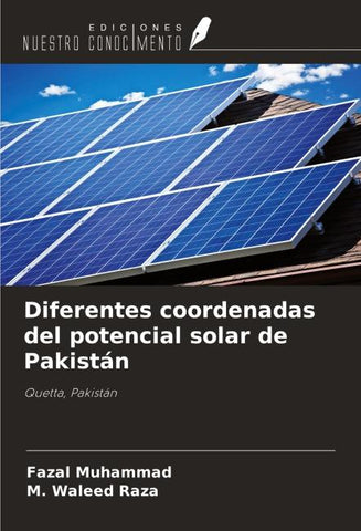 Diferentes coordenadas del potencial solar de Pakistán