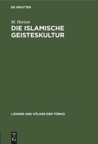 Die islamische Geisteskultur