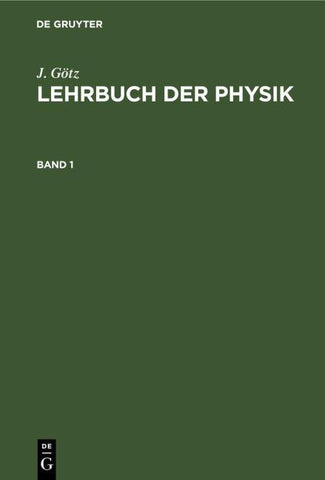 Lehrbuch der Physik. Band 1