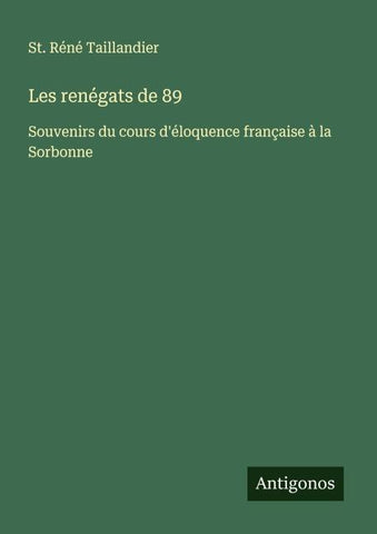 Les renégats de 89