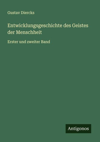 Entwicklungsgeschichte des Geistes der Menschheit