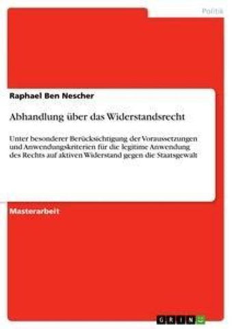 Abhandlung über das Widerstandsrecht