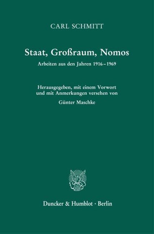 Staat, Großraum, Nomos.