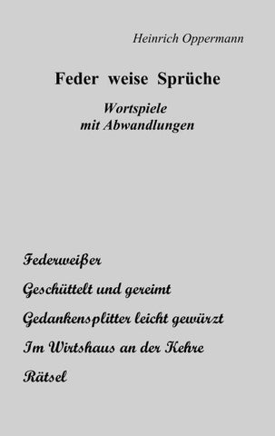 Feder weise Sprüche