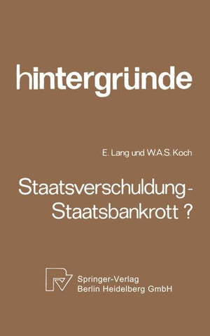 Staatsverschuldung — Staatsbankrott?