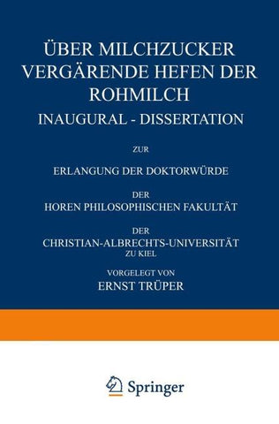 Über Milchzucker Vergärende Hefen der Rohmilch