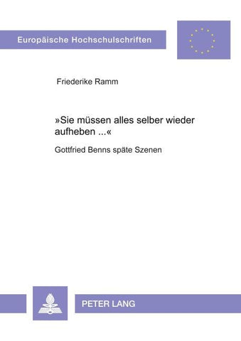 'Sie müssen alles selber wieder aufheben ...'