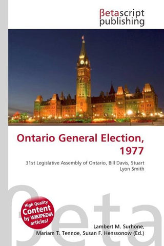 Ontario General Election, 1977