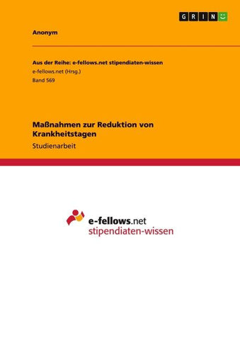 Maßnahmen zur Reduktion von Krankheitstagen