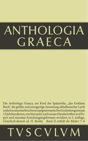 Anthologia Graeca / Buch VII-VIII