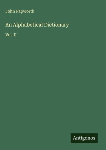 An Alphabetical Dictionary