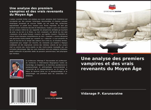 Une analyse des premiers vampires et des vrais revenants du Moyen Âge