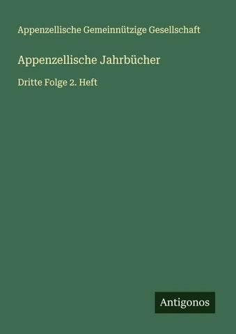 Appenzellische Jahrbücher