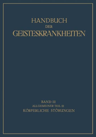 Handbuch der Geisteskrankheiten