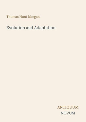 Evolution and Adaptation