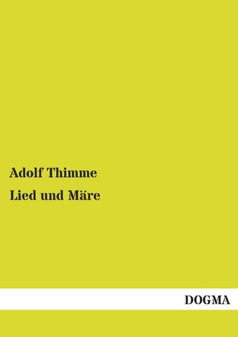 Lied und Märe