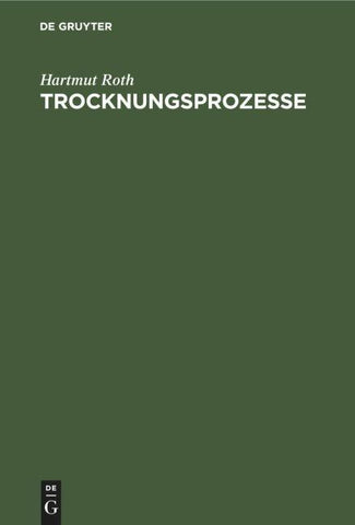 Trocknungsprozesse