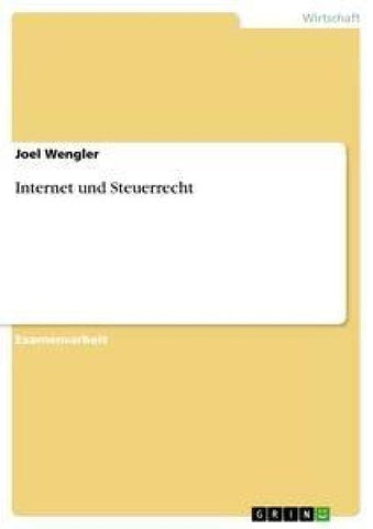 Internet und Steuerrecht