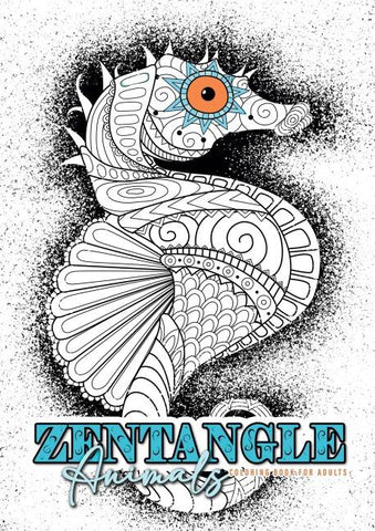 Zentangle Tiere Malbuch für Erwachsene