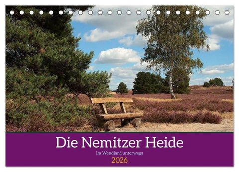 Die Nemitzer Heide - Im Wendland unterwegs (Tischkalender 2026 DIN A5 quer), CALVENDO Monatskalender