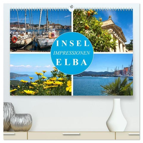 Insel Elba Impressionen (hochwertiger Premium Wandkalender 2026 DIN A2 quer), Kunstdruck in Hochglanz