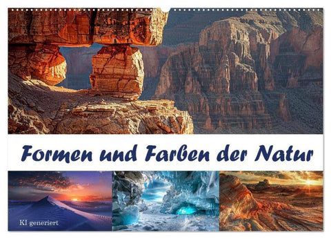Formen und Farben der Natur (Wandkalender 2026 DIN A2 quer), CALVENDO Monatskalender