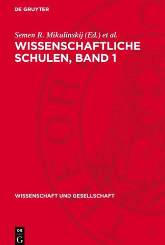 Wissenschaftliche Schulen, Band 1