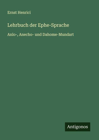 Lehrbuch der Ephe-Sprache