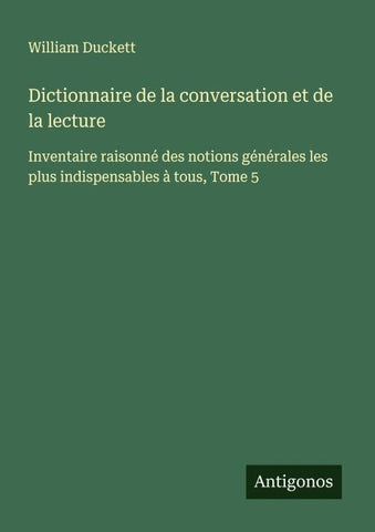 Dictionnaire de la conversation et de la lecture