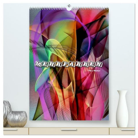 Mehrfarben von Nico Bielow (hochwertiger Premium Wandkalender 2026 DIN A2 hoch), Kunstdruck in Hochglanz