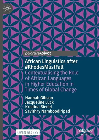African Linguistics after #RhodesMustFall