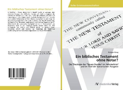 Ein biblisches Testament ohne Notar?