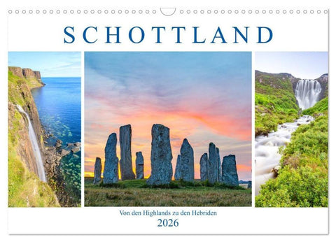 Von den Highlands zu den Hebriden (Wandkalender 2026 DIN A3 quer), CALVENDO Monatskalender