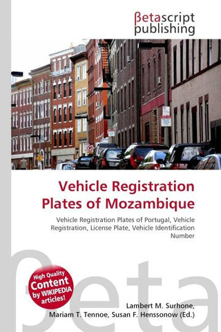 Vehicle Registration Plates of Mozambique