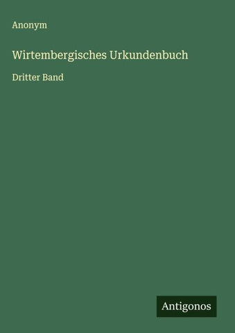 Wirtembergisches Urkundenbuch