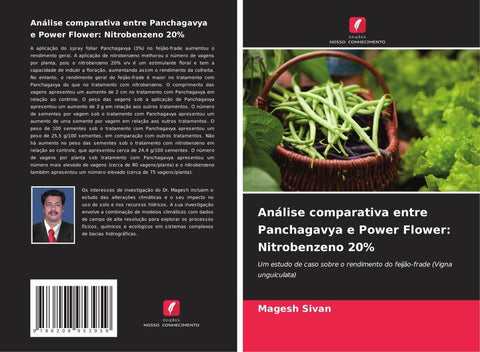 Análise comparativa entre Panchagavya e Power Flower: Nitrobenzeno 20%