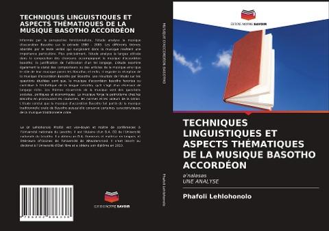TECHNIQUES LINGUISTIQUES ET ASPECTS THÉMATIQUES DE LA MUSIQUE BASOTHO ACCORDÉON