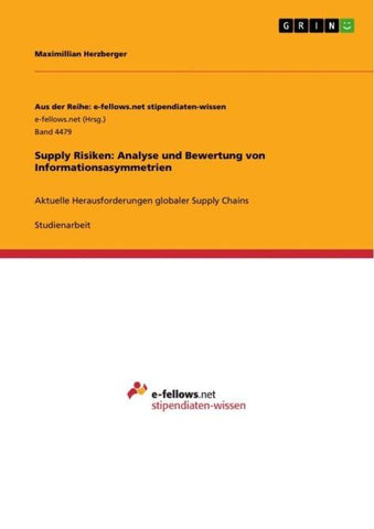 Supply Risiken: Analyse und Bewertung von Informationsasymmetrien
