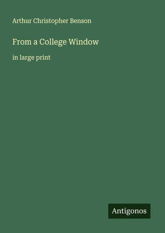 From a College Window