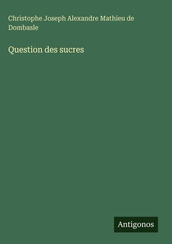 Question des sucres