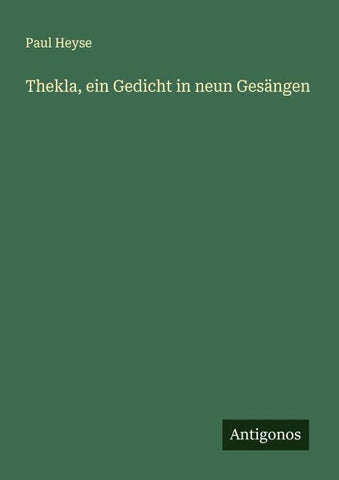 Thekla, ein Gedicht in neun Gesängen